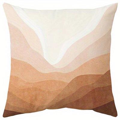 Short Plush Material Pillowcasehome Decor Abstract Lines & Floral Geometric Pillow Covers Pattern Cushion Cover Suitable For Sof