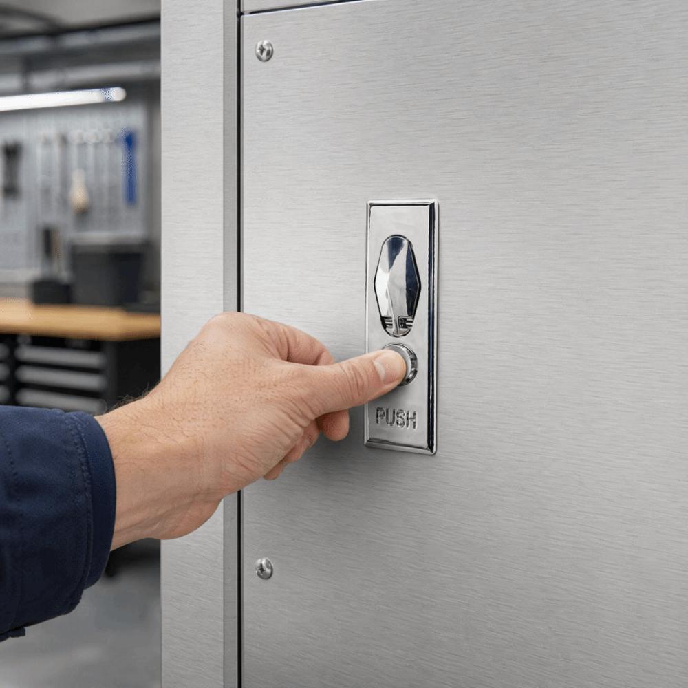 Brushed Flat Lock with Key Distribution Cabinet Door Lock Metering Lock  Distribution Box