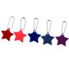 Night Traffic Safety Reflector Star Reflective Pendant Reflector Keyrings Reflective Bag Pendant
