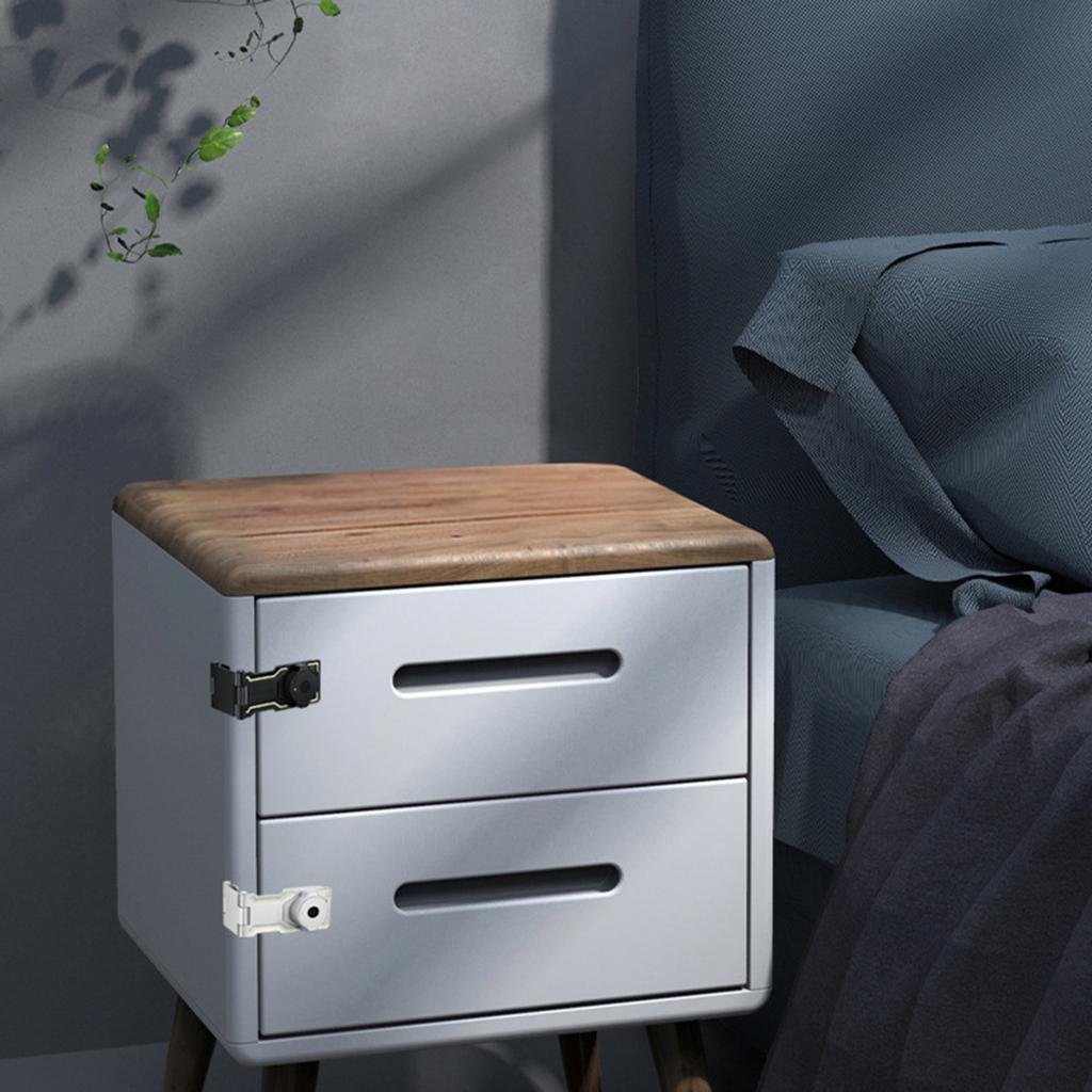 Combination Cabinet Door Lock Security Hasp Latches Easy Install Keyless Lock Simple Installs for Storage & Cupboards