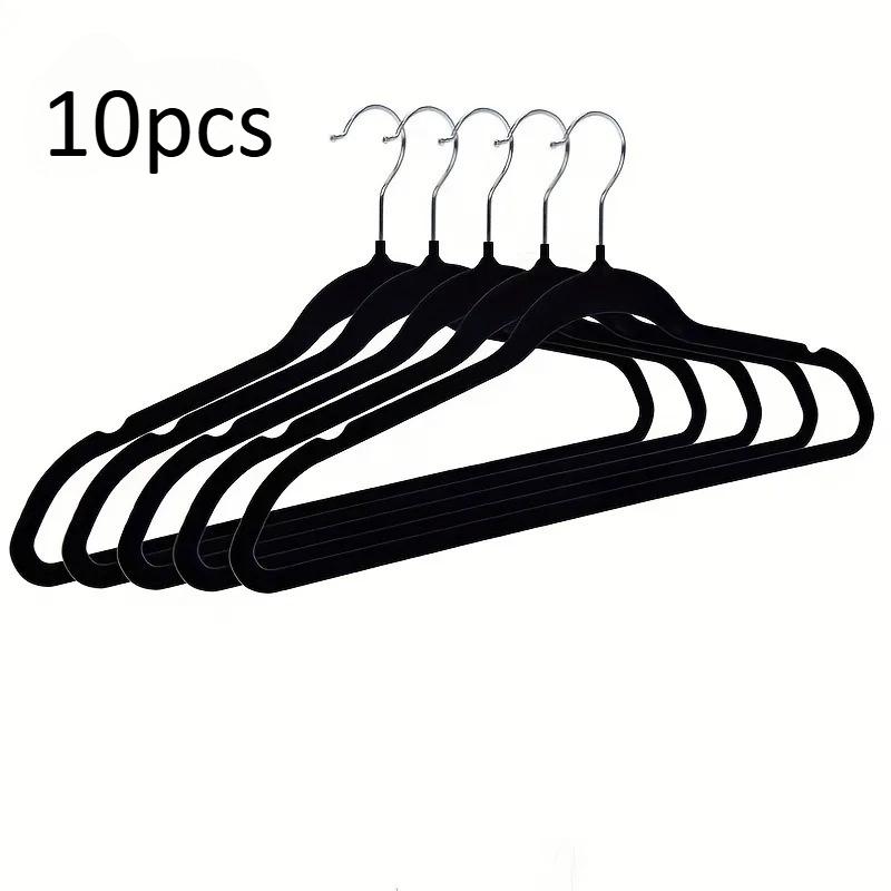 

10 шт. Бархатные вешалки Магические Нескользящие Сверхпрочные Большая нагрузка Не оставляющие следов Экономящие место Органайзер для шкафа Вешалка для одежды Халат