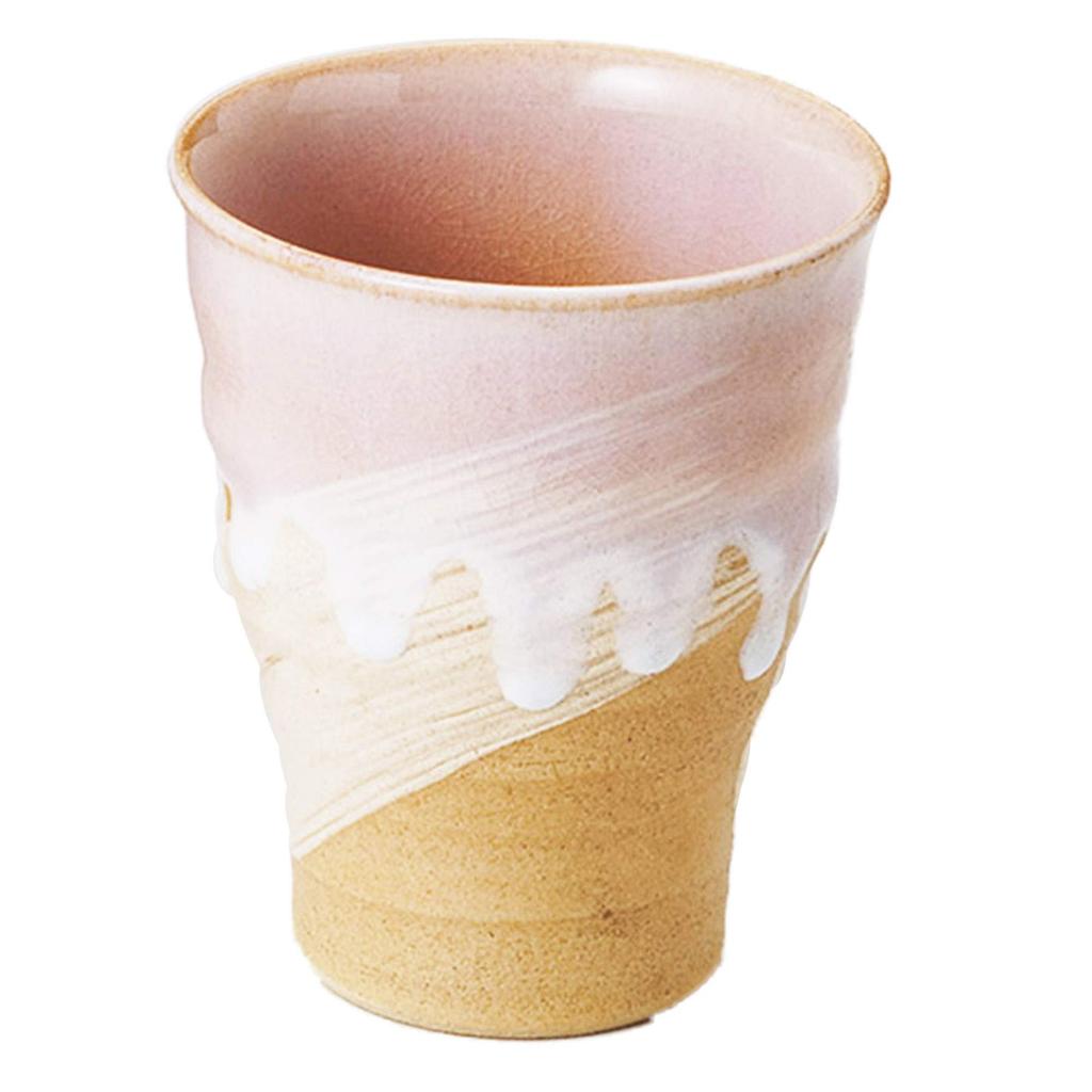 Japanese Tosai Tsubakihide Kiln "Hagino Shizuku" Free Cup Pair M54375400