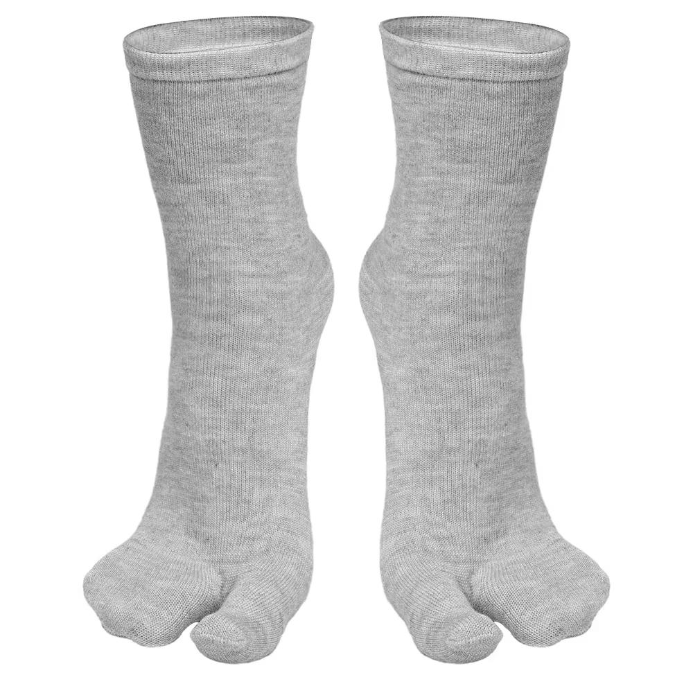 

Fashion Cotton Socks for Women Japanese Simple Solid Color Flip Flop Sandal Split Toe Socks Middle Tube Foot Finger Sock Two-Toe One Size