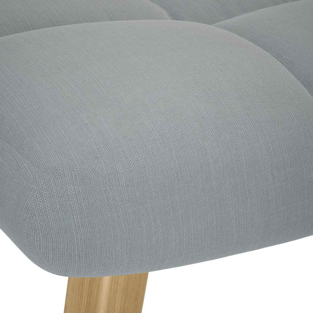 Rocking Chair with Footstool Light Grey Fabric