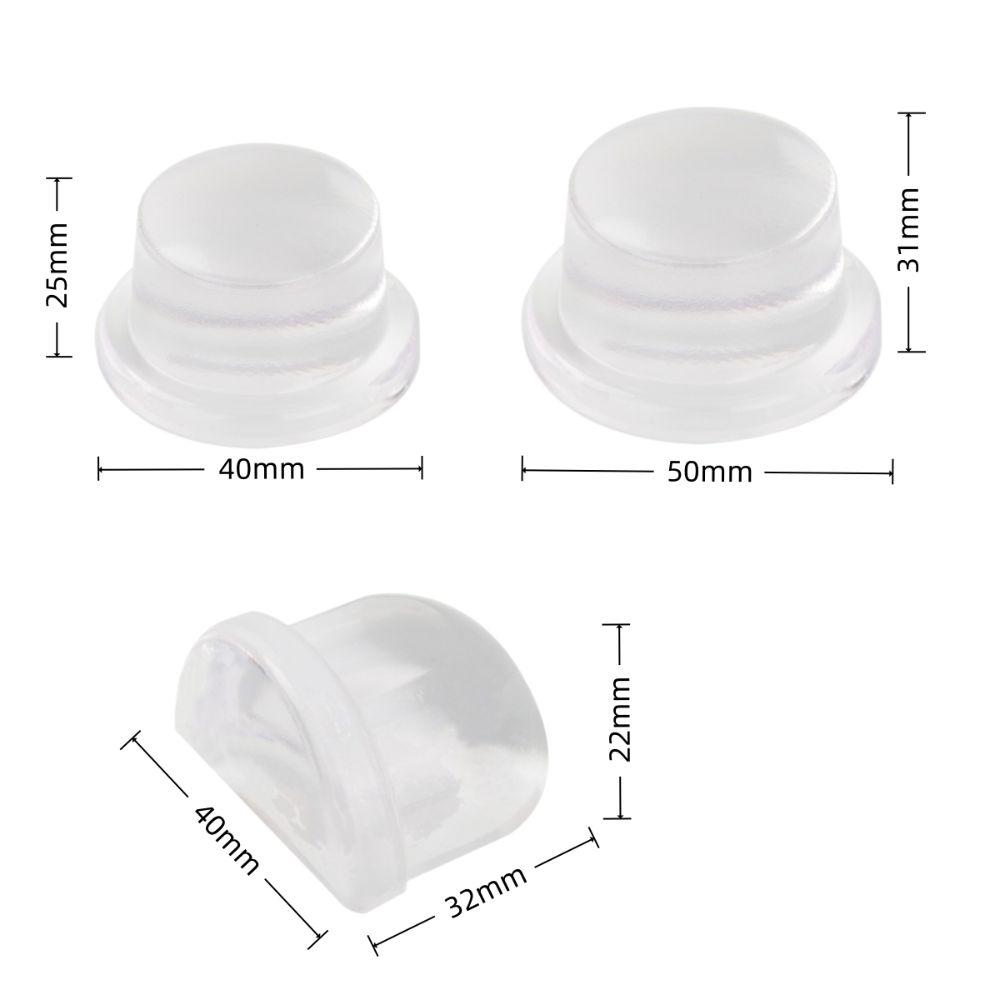 6pcs Self Adhesive Door Bumper Protector Silicone Door Knob Protectors New Door Stoppers Home Use