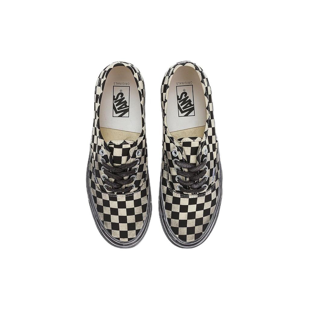 Vans Vault OG Authentic LX Stressed Black White Checkerboard Unisex Sneakers VN0A5FBD95Y1