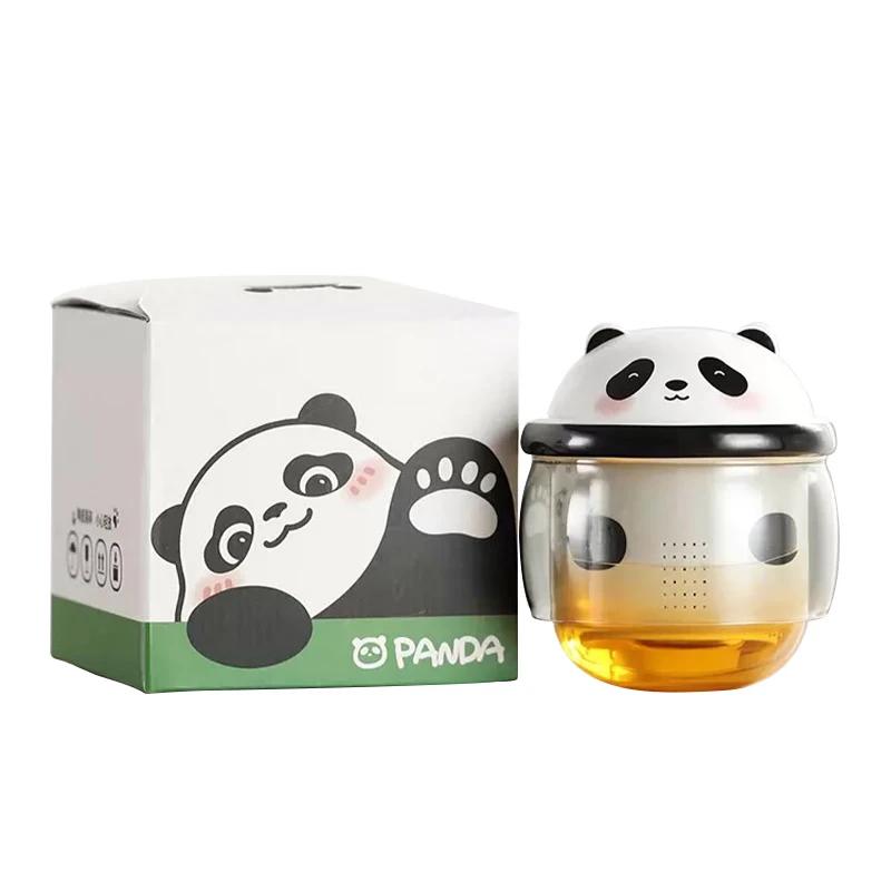 Cute Panda Ceramic Teapot with Infuser