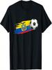 Ecuador Flag Jersey - Soccer Ball Football T-Shirt