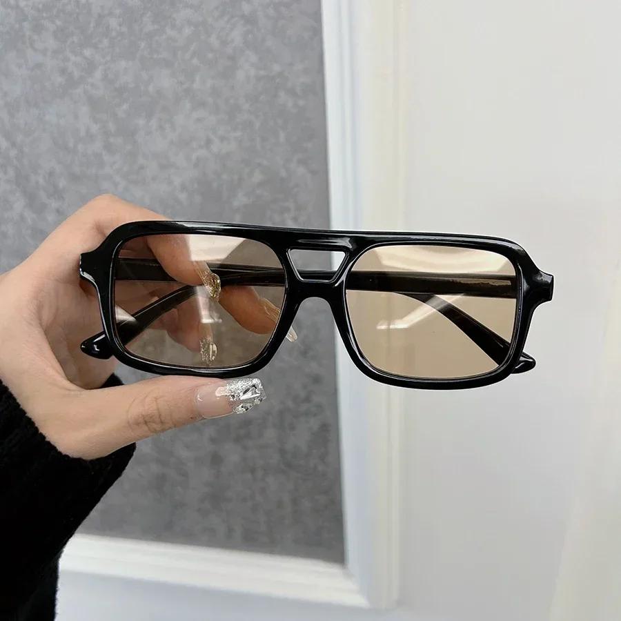 Retro Classic Square Sunglasses For Women Men Stylish Minimalist Female Male Fashion Glasses