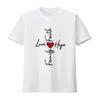 Love Faith Hope Family A Biblical Design Womens T Shirt White Large Vintage Washed Streetwear Fashion Slightly Stylish Soft