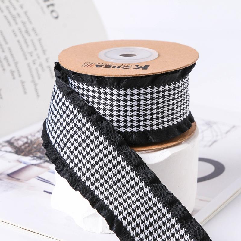 Factory Multicolour Ruffled Polyester Ribbon for Gift Box Packing