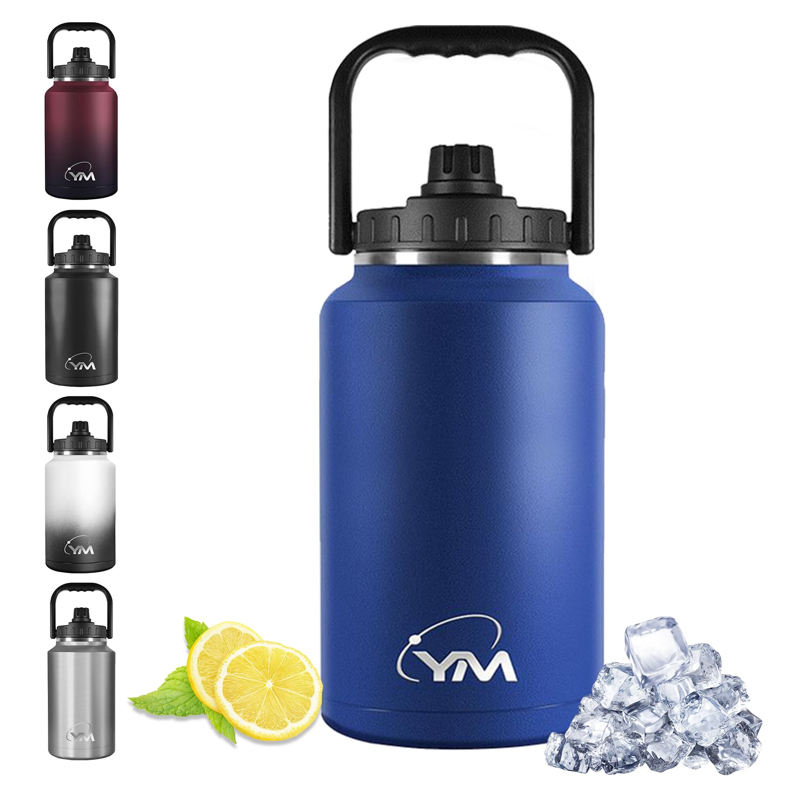 

CHENGWEI 4-Liter Vacuum Insulated Water Bottle, Easy to Wash, Direct Drinking, Wide Mouth, Large Capacity, 3.8L Stainless Steel Thermos, Large