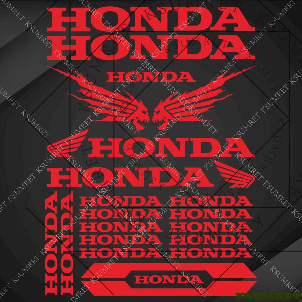 Vinyl Honda Motorcycle Sticker Helmet Logo Tank Decals