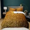 Luxury Duvet Cover Set Home Textiles 228x228 King Size Bedding Set 100% Polyester High Grade Flexible Bed Cover Golden Sheets