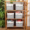 Foldable Fabric Storage Bin - Breathable Organizer for Laundry, Toys & Clothes, Space-Saving Home Basket