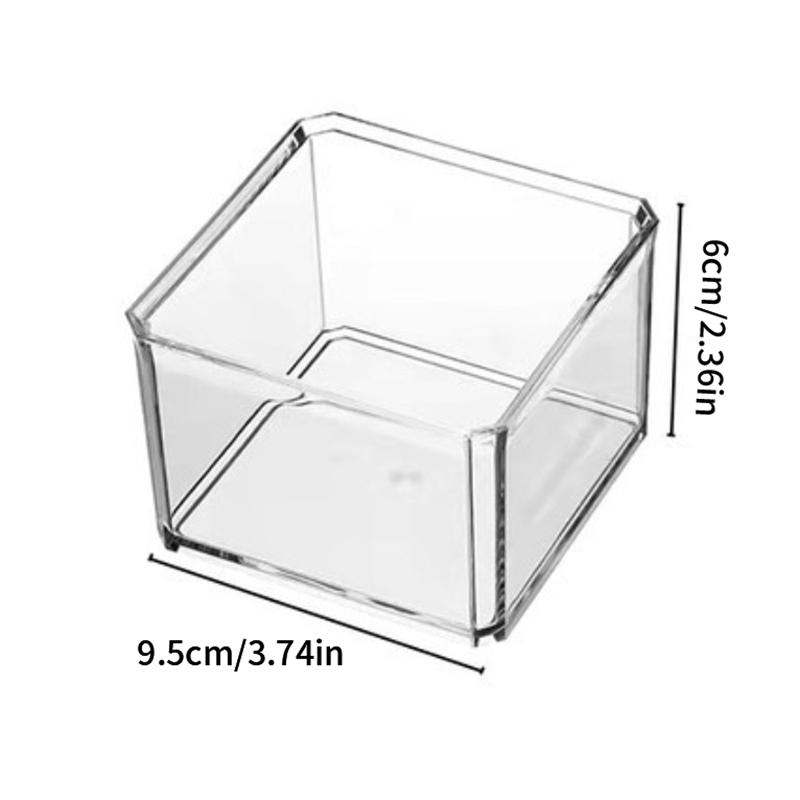 Acrylic Tea Bag Holder Tea Box Coffee Tea Bag Storage and Clear Pantry Organizer for Kitchen with Lid Multi-Compartment