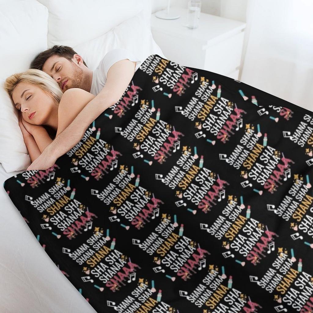 Bailey Sarian Merch Shana Sha Shana Sha- Bailey Sarian Theme Song Design Throw Blanket Cosplay Anime Decorative Throw Blankets