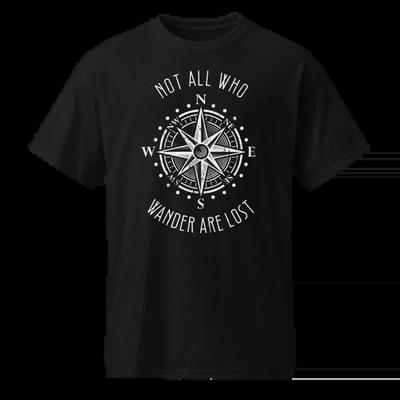 Not All Who Wander Are Lost T Shirt Compass Travel Gypsy Dryblend Vintage Breathable Graphic Streetwear Fashion Homme