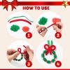 Joyfy Christmas Beaded Ornament Craft Make Up To 40 Hanging Ornaments of Snowman Xmas TreeCandy Canes for Xmas Ornaments Craft