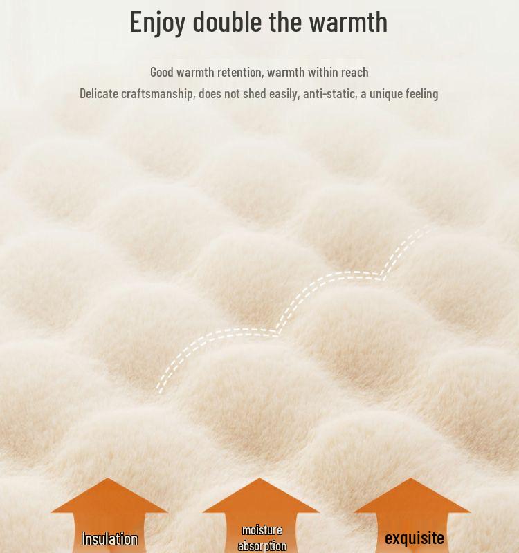 Anti-Rabbit Fur Bubble Fleece Rugs and Cushions for Sofa, Bedside, and Coffee Table