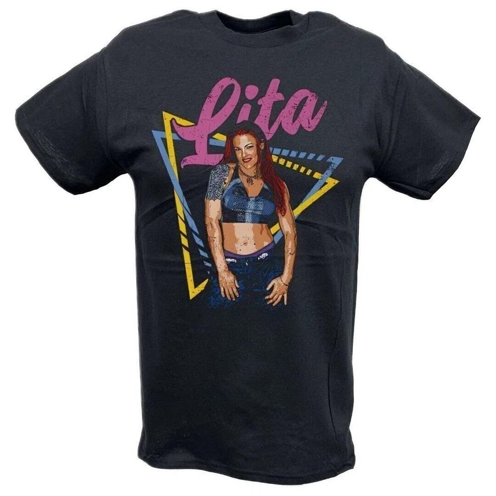 Lita Rebel Pose Black Tshirt S