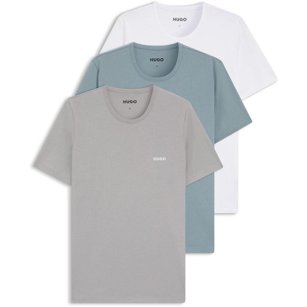 Hugo Mens Plain Pyjama Top (Pack of 3)