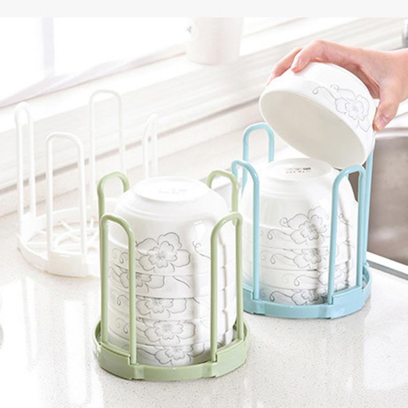 Dinnerware Bowl Plate Holder Drain Rack Storage Stand Drying Shelf Disassemble Kitchen Storage Rack Drainer Display Organizer