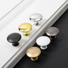 Sleek Design Rust-Resistant Mushroom Cabinet Handles Round Zinc Alloy Door Knobs Minimalist Single Hole Drawer Pulls Home Decor