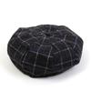 Universal Chemistry Retro Check Gray Wool Beret Check Beret