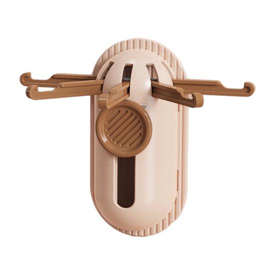 

5-Claw Retractable Wall Hook Drill-Free Kitchen Utensil Hanger Adhesive Wall Mounted Hook Entrance Hanger світло-коричневого кольору