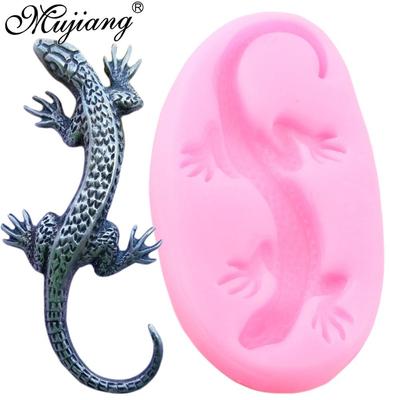 3D Gecko Lizard Silikonové formy Zvířátka Forma na fondant Pomůcky na zdobení dortů Polymerová hmota Mýdlo Candy Čokoláda Forma na gumu