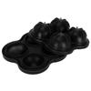 4 Hole Ice Cubes Mold Silicone Ice Ball Maker Mould Tray for Home Kitchen SuppliesBlack
