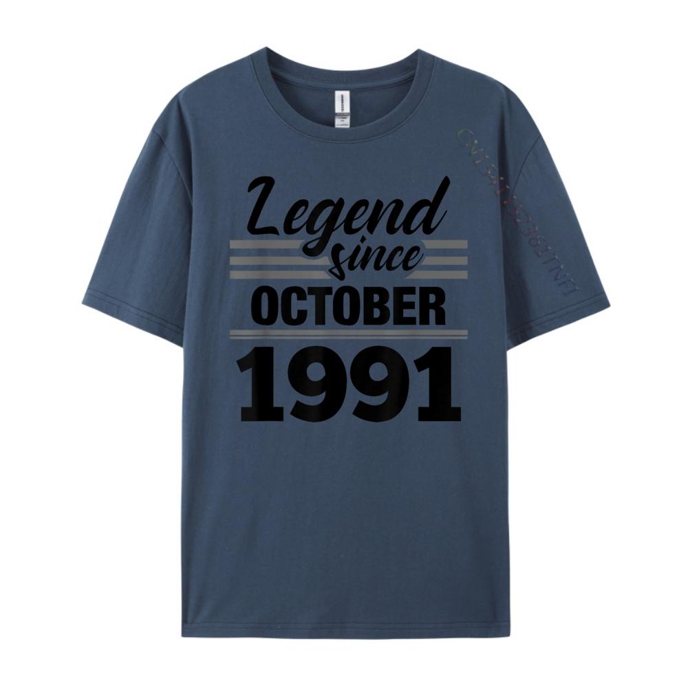 

Legend Since October 1991 33rd Birthday 33 Year Old Red And Black Graphic T Shirt Unisex Clothes Character 4XL