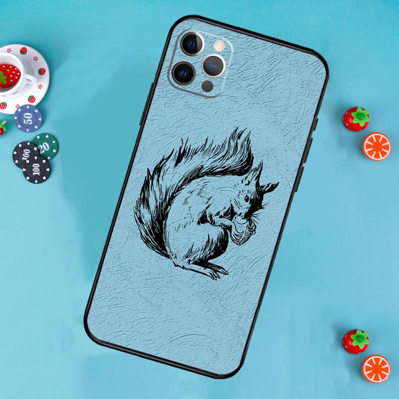 

Cartoon Squirrel Phone Case For iPhone 17 Air 16 15 14 13 11 12 Pro Max 13 12 mini 15 16 Plus 16e Cover Funda iPhone 15 Pro