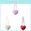 Borsa a Cuore da Donna Piccola a Tracolla in PU con Struttura Morbida e Design Trendy