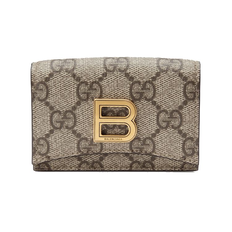 

Gucci Hourglass Gold Logo GG Canvas Card Holder Unisex Accessories Dark-Brown 681700-KGD0T-9742 Box(Basic Set+Box)