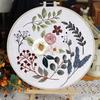 1pc Floral Embroidery DIY Fabric Craft Kit with Tools