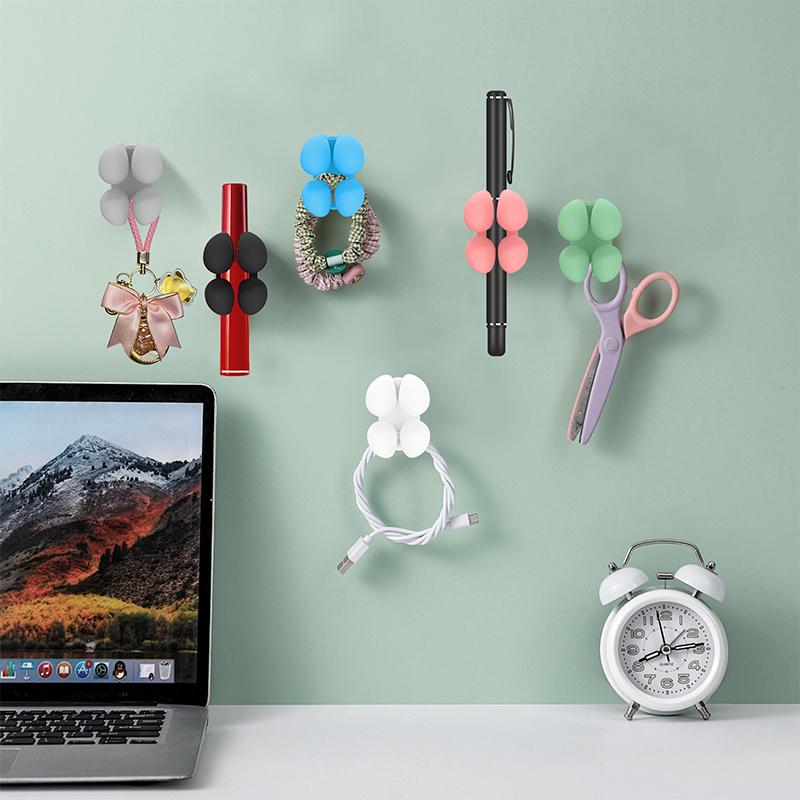 Car Lip Balm Holder Silicone For Chapstick No Melt Women Car Accessories Interior Data Cable Storage Rack