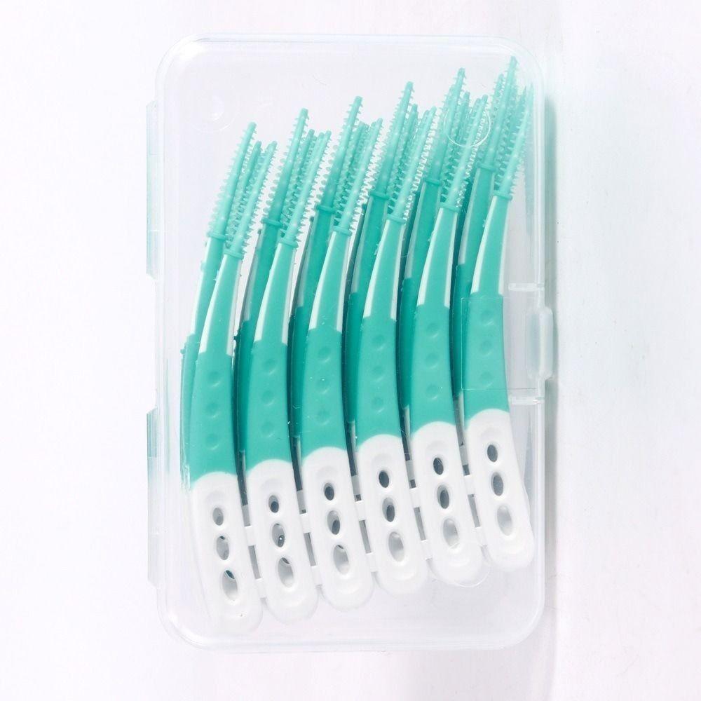 60Pcs Soft Bristle Interdental Brush 60Pcs Toothpicks New Tooth Cleaning Brush  Oral Cavity