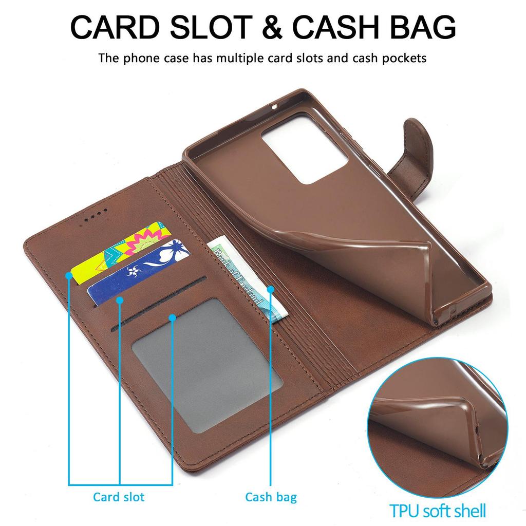 Compatible Leather Wallet Case for Samsung S26/S25 Ultra, S24 Plus, and S20FE