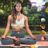 Seven Chakra Jade Crystal Meditation Pendant Necklace with Leather Cord