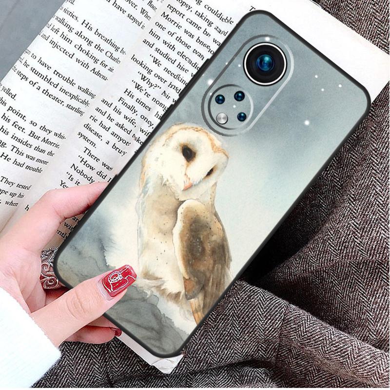 Owl Watercolor Animal Case For Honor Magic 8 5 6 7 Lite Honor 200 400 Pro 50 70 90 X9d X9b X9c X9a X8c X8b Win RT