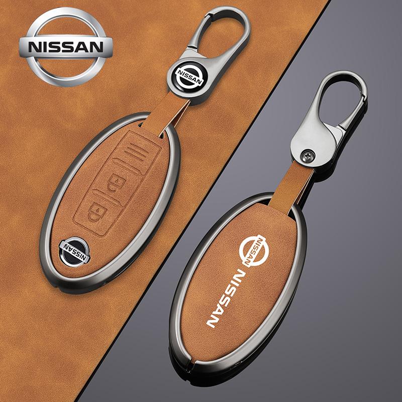 Zinc Alloy Car Key Case Full Cover for Nissan Leaf Qashqai Micra J11 J10 X Trail T32 Versa Note Patrol Key Fob Cover Accessories