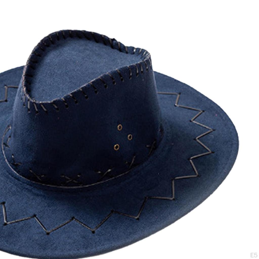 Cowboy Hat with Bandana Cosplay Accessories Casual Sun Hats Women Men Summer Cowgirl Halloween