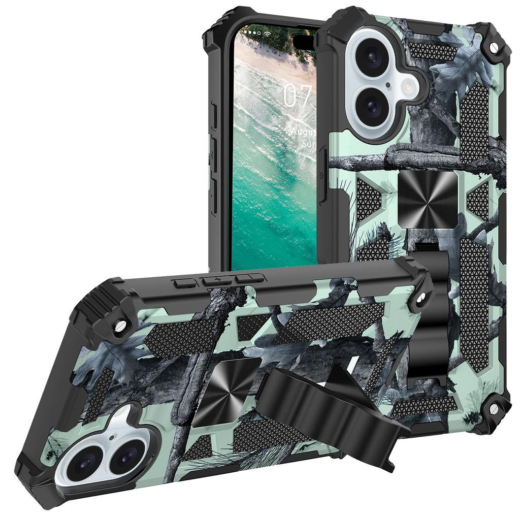 Military Camouflage Phone Case For iPhone 16 Pro Max 15 Plus 14 13 12 11 7 8 Plus SE 2022 Double Layer Protection Armor Cases