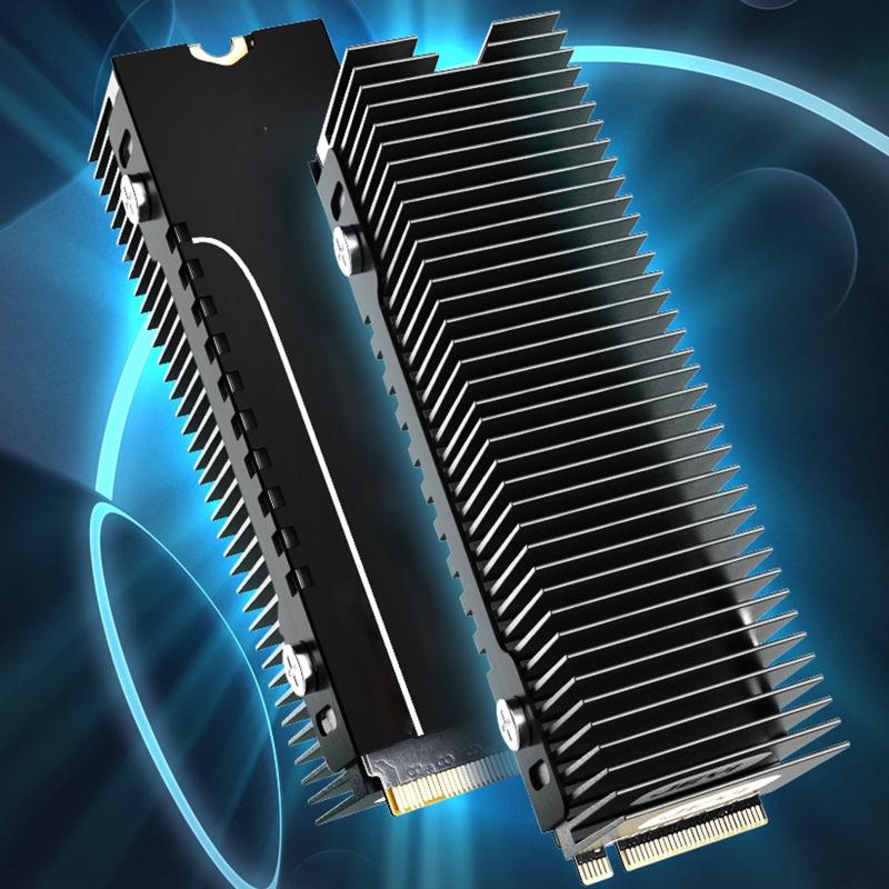 For M.2 SSD NVMe Heat Sink  2280 Solid Hard Disk Aluminum Heatsink with Thermal Silicone adscomputerCooler Radiator