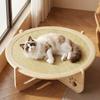 Feline Scratcher Bed Breathable Feline Hammock Bed Small Dog Sleeping Mat Scratch Resistant Wooden Frame for Summer