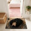 Non-slip Optical Illusion Doormat 3D Flat Bedroom Door Rug Creativity Bathroom Carpet  Home Decor