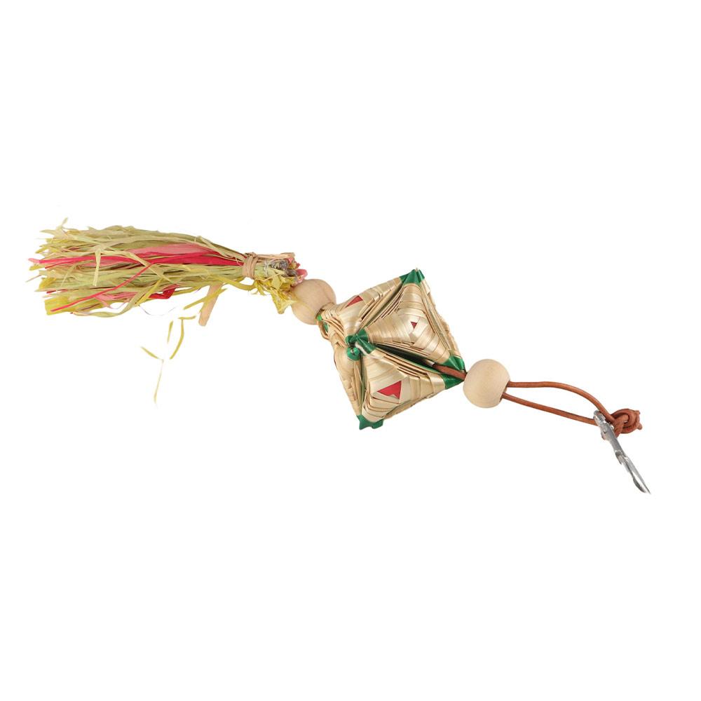 Handmade Bird Chew Toys Natural Swing Pet Straw Chewing Bite Hanging Durable Wear-resistant Parrot Climb Playing Pendant