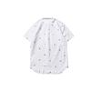 Vans Beach Allover Print Sports Casual Breathable Short Sleeve Shirt Men Shirts White VN0000MYYQJ